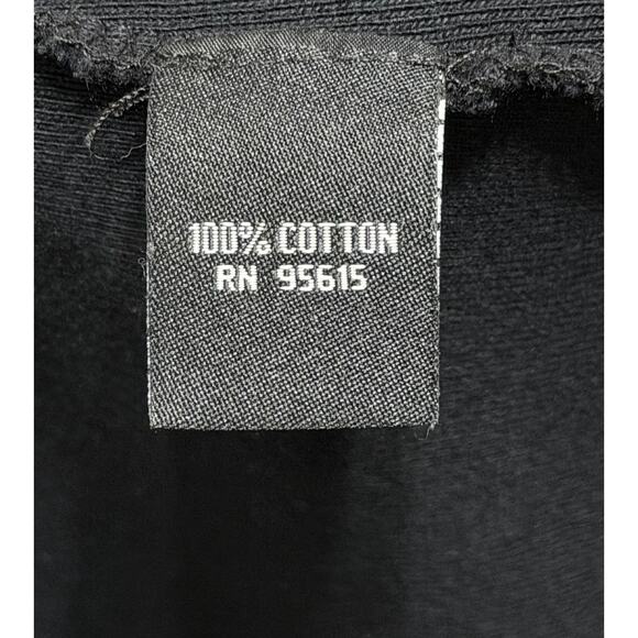 Rafaella Women's Button Up Cardigan sz M Black Beaded Cotton Office Layers - Picture 5 of 5